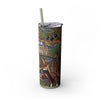 Skinny Tumbler with Straw – 20 oz Stainless Steel Cup