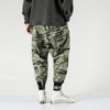 Tide brand hip hop newspaper pants men and women pants ins the same paragraph street loose beam pants national tide