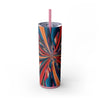 Skinny Tumbler with Straw – 20 oz Stainless Steel Cup