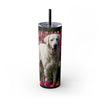 Skinny Tumbler with Straw – 20 oz Stainless Steel Cup