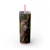 Skinny Tumbler with Straw – 20 oz Stainless Steel Cup