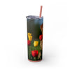 Skinny Tumbler with Straw – 20 oz Stainless Steel Cup