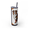 Skinny Tumbler with Straw – 20 oz Stainless Steel Cup