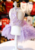 Fairy Princess Dog Dress – Luxury Tutu Pet Wedding Gown Purple