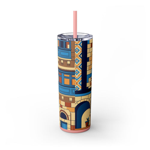Skinny Tumbler with Straw – 20 oz Stainless Steel Cup