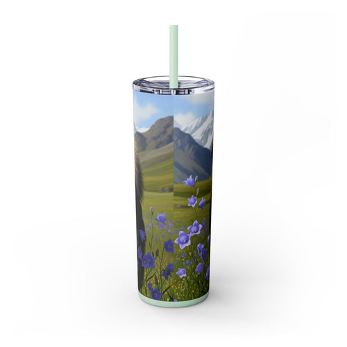Skinny Tumbler with Straw – 20 oz Stainless Steel Cup