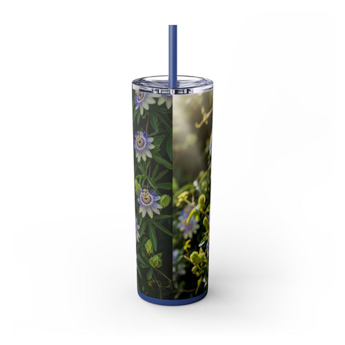 Skinny Tumbler with Straw – 20 oz Stainless Steel Cup