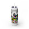 Skinny Tumbler with Straw – 20 oz Stainless Steel Cup