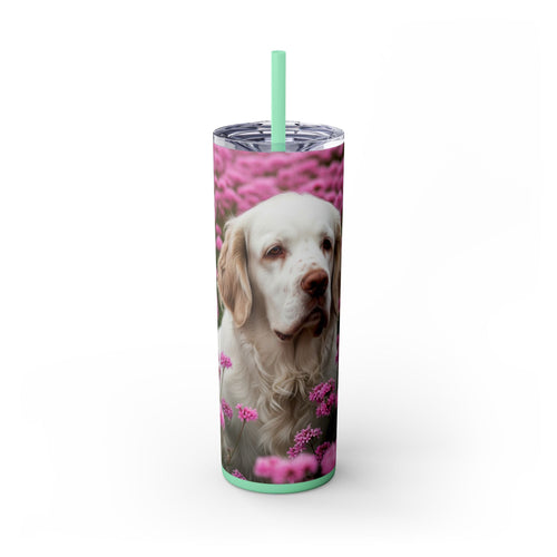 Skinny Tumbler with Straw – 20 oz Stainless Steel Cup