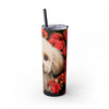 Skinny Tumbler with Straw – 20 oz Stainless Steel Cup