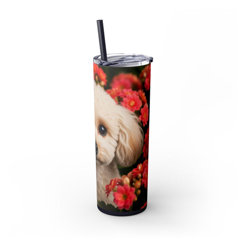 Skinny Tumbler with Straw – 20 oz Stainless Steel Cup