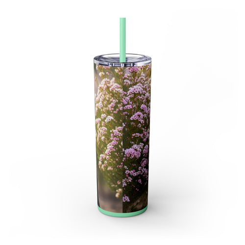 Skinny Tumbler with Straw – 20 oz Stainless Steel Cup