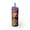 Skinny Tumbler with Straw – 20 oz Stainless Steel Cup