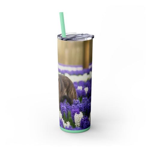 Skinny Tumbler with Straw – 20 oz Stainless Steel Cup
