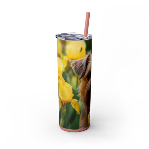 Skinny Tumbler with Straw – 20 oz Stainless Steel Cup