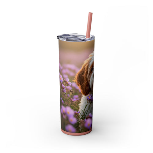 Skinny Tumbler with Straw – 20 oz Stainless Steel Cup