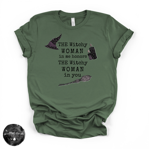 The Witchy Woman in Me Black Tee | Witchy Graphic T-Shirt