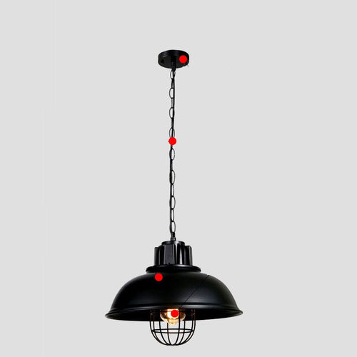Retro Restaurant Restaurant Dining Table Single-head Iron Pot Cover Lampshade Chandelier