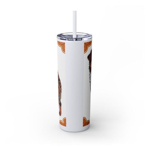 Skinny Tumbler with Straw – 20 oz Stainless Steel Cup