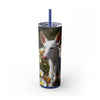 Skinny Tumbler with Straw – 20 oz Stainless Steel Cup