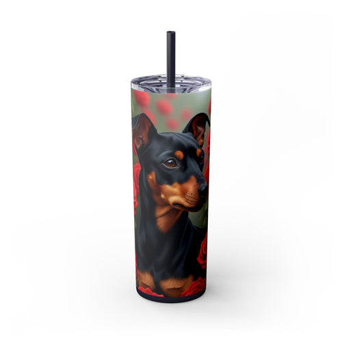 Skinny Tumbler with Straw – 20 oz Stainless Steel Cup