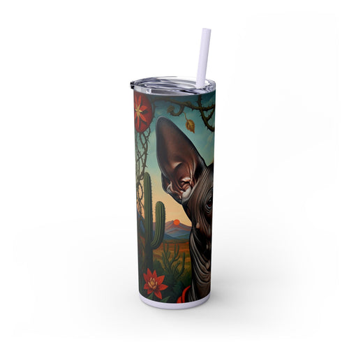 Skinny Tumbler with Straw – 20 oz Stainless Steel Cup