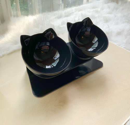 Non-Slip Double Cat Food Bowl