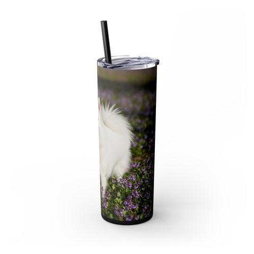 Skinny Tumbler with Straw – 20 oz Stainless Steel Cup