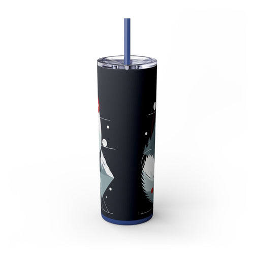 Skinny Tumbler with Straw – 20 oz Stainless Steel Cup