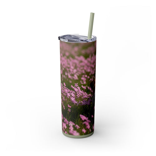 Skinny Tumbler with Straw – 20 oz Stainless Steel Cup