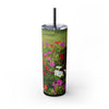 Skinny Tumbler with Straw – 20 oz Stainless Steel Cup