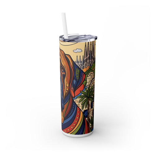 Skinny Tumbler with Straw – 20 oz Stainless Steel Cup
