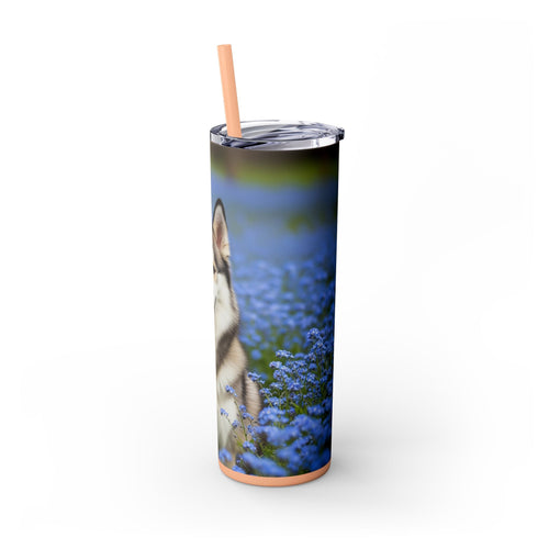 Skinny Tumbler with Straw – 20 oz Stainless Steel Cup