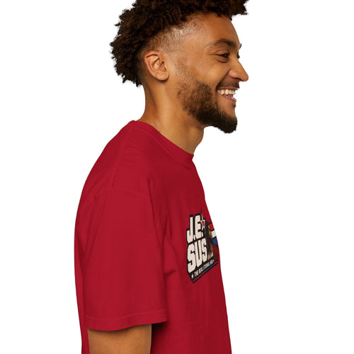 Jesus Retro Graphic T-Shirt — “J.E.SUS The  Real Eternal Hero” Christian Vintage Tee