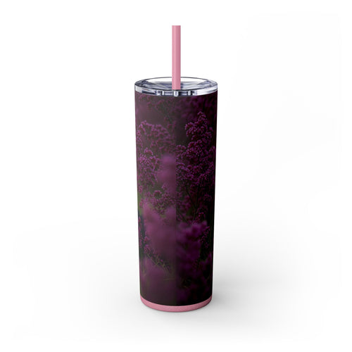Skinny Tumbler with Straw – 20 oz Stainless Steel Cup