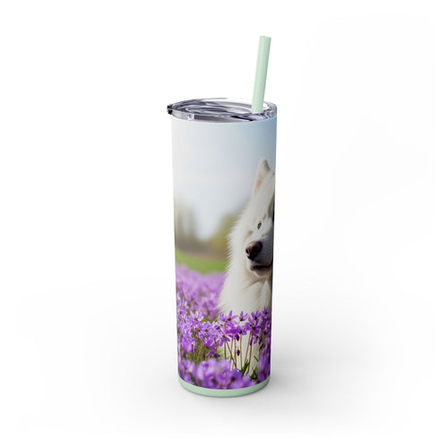 Skinny Tumbler with Straw – 20 oz Stainless Steel Cup