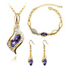 Angel Fairy Horse Eye Zircon Jewelry Set