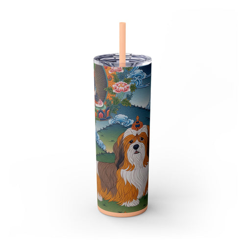 Skinny Tumbler with Straw – 20 oz Stainless Steel Cup
