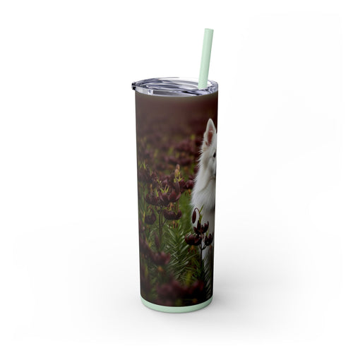 Skinny Tumbler with Straw – 20 oz Stainless Steel Cup