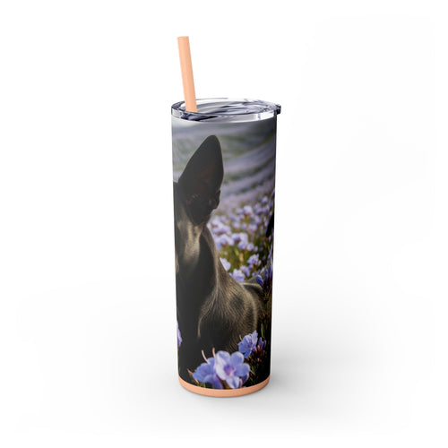 Skinny Tumbler with Straw – 20 oz Stainless Steel Cup