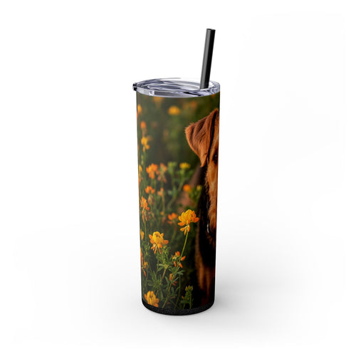 Skinny Tumbler with Straw – 20 oz Stainless Steel Cup