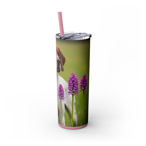 Skinny Tumbler with Straw – 20 oz Stainless Steel Cup