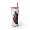 Skinny Tumbler with Straw – 20 oz Stainless Steel Cup