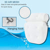 6 suction cups bath pillow 3D net bathtub pillow