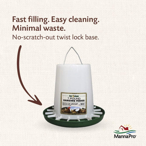 Harris Farms Free Range Hanging Poultry Feeder 7 lbs. Capacity
