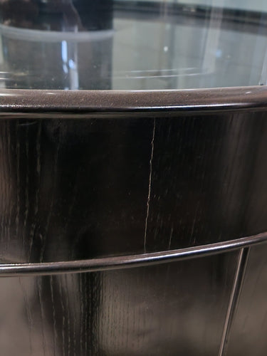 280g GLASS Cylinder Reef-Ready 48x48x36H in Abyss Black Display Model
