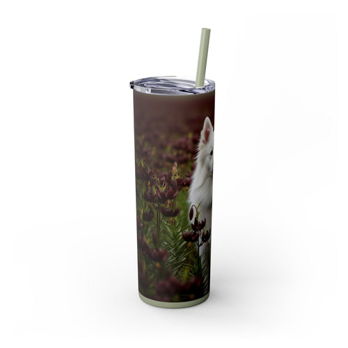 Skinny Tumbler with Straw – 20 oz Stainless Steel Cup