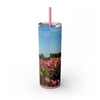 Skinny Tumbler with Straw – 20 oz Stainless Steel Cup