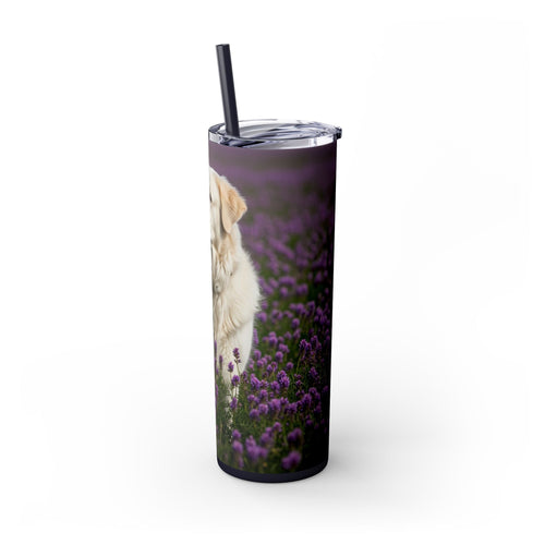 Skinny Tumbler with Straw – 20 oz Stainless Steel Cup