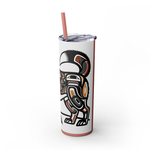 Skinny Tumbler with Straw – 20 oz Stainless Steel Cup